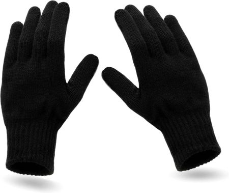 Ciepłe Rękawiczki Męskie Zimowe Uniwersalne Czarne - Rkw-Men-Gdtx