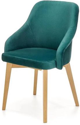 Elior Zielone Tapicerowane Krzesło Drewniane Altex 2X 24022