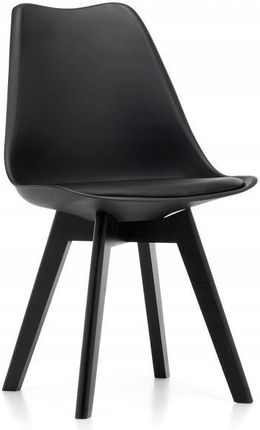 Krzesło Dublin Czarny Czarne Nogi 125318308