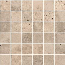 Cir In Falda Mosaico Tessera Pietra Di Rapolano 30x30 Gres