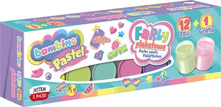 Farby Plakatowe Bambino Pastel 12 Kolorów 20Ml 1 Kolor