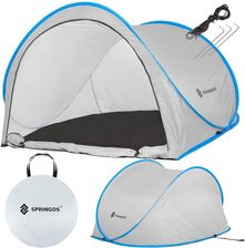 Zdjęcie Springos Namiot Samorozkładający Się Pop Up 200X120X110cm Szaro Niebieski - Rychwał