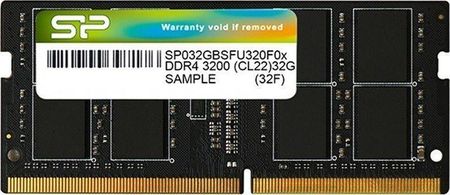 Silicon Power Pamięć DDR4 8GB/3200  CL22 SODIMM (SP008GBSFU320X02)
