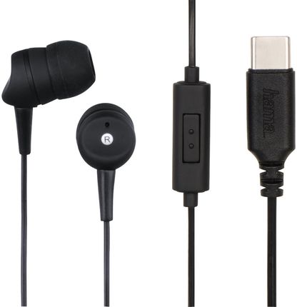Hama Słuchawki dokanałowe Basic4Phone USB-C czarne (184105)