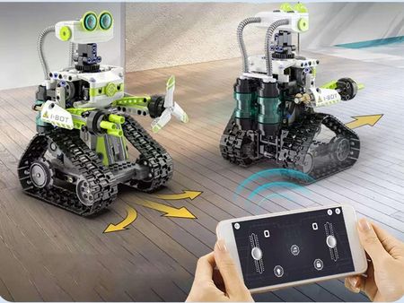 ミニカー 405-133 ROBORACE 1/43 ROBOT ON BOARD #25 Cada Zestaw Zdalnie Sterowany Robot I.Bot Code Robot 434el
