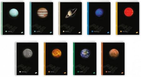 Zeszyt A5 60K Linia Planets Pakiet 10 Sztuk