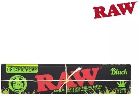 Bletki RAW Black Organic Hemp King Size Slim