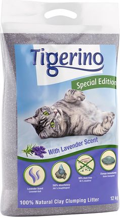 Specjalna Edycja Tigerino Zapach Lawendy 2 X 12 Kg