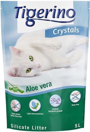 Tigerino Crystals Aloe Vera wirek Dla Kota 5 L (Ok. 2,1 Kg)