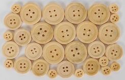 Zdjęcie Fandy Guziki Drewnianie 02 Natural - Dolsk