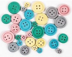 Zdjęcie Fandy Guziki Drewnianie 01 Pastel - Dolsk