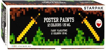 Farby Plakatowe 12 Kol. 20Ml Pixel Game  