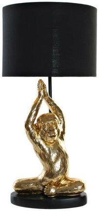 Dkd Home Decor Lampa stołowa Czarny Złoty Poliester Żywica Małpa (25 x 25 48 cm) (S3021005)