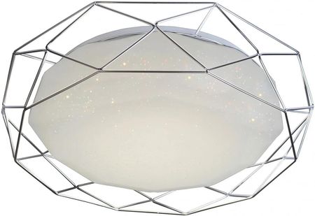 Lumes Plafon do nowoczesnej sypialni z metalowym pierścieniem, chrom - K069-Lyra (E2407659067148662375906714866237)