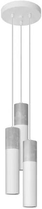 Lumes Biała lampa wisząca tuba w stylu loft - S756-Borgis (E24131SL1080SL1080)