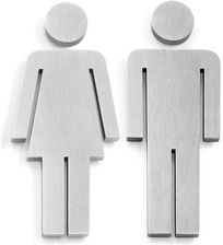 Zdjęcie ZACK - INDICI ZNACZEK INFORMACYJNY "TOALETY" STAL MATOWA - Pyrzyce