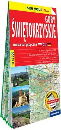Góry Świętokrzyskie papierowa mapa turystyczna 1:75 000