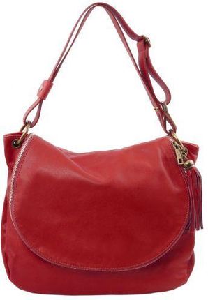 Tuscany Leather TL Bag - torba na ramię z miękkiej skóry , kolor czerwony TL141110