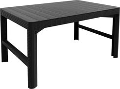 Zdjęcie Stół ogrodowy Keter Allibert Rattan Lyon 116x72cm Grafitowy - Bartoszyce