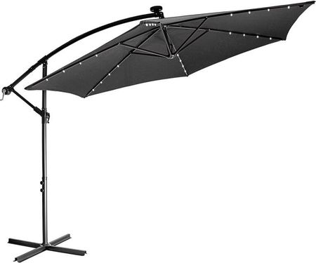 Stilista Parasol Ogrodowy Z Rączką 3 M Antracyt + Led