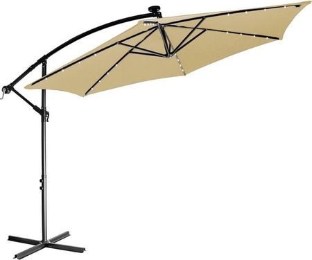 Stilist Parasol Ogrodowy Z Rączką 3 M Beżowy + Led