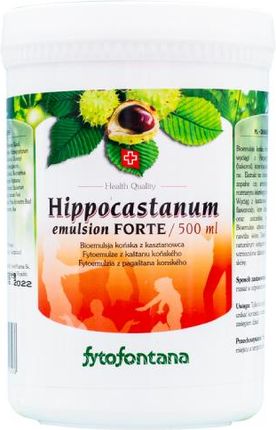 Herb-Pharma Hippocastanum Bioemulsja Końska Z Kasztanem Forte 500ml