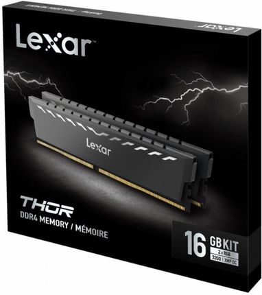 Pamięć RAM LEXAR THOR DDR4 16GB 3200MHz CL16 (LD4BU008GR3200GDXG)