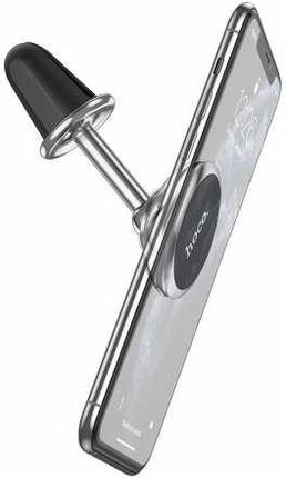 Hoco Uchwyt Samochodowy Magnetyczny Do Kratki Wlotu Segesse Aluminium Ca69 Srebrny - zdjęcie 2