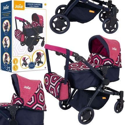 Hti Joie Wózek Dla Lalek 3W1 Spacerówka Junior Chrome 3In1 Pram + Torba 1423788