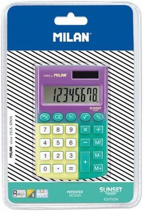 Kalkulator Kieszonkowy Milan Poclet Sunsetfioletowo - Zielono Żółty