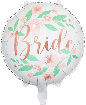 Party Deco Balon Foliowy Bride Kwiaty 45cm