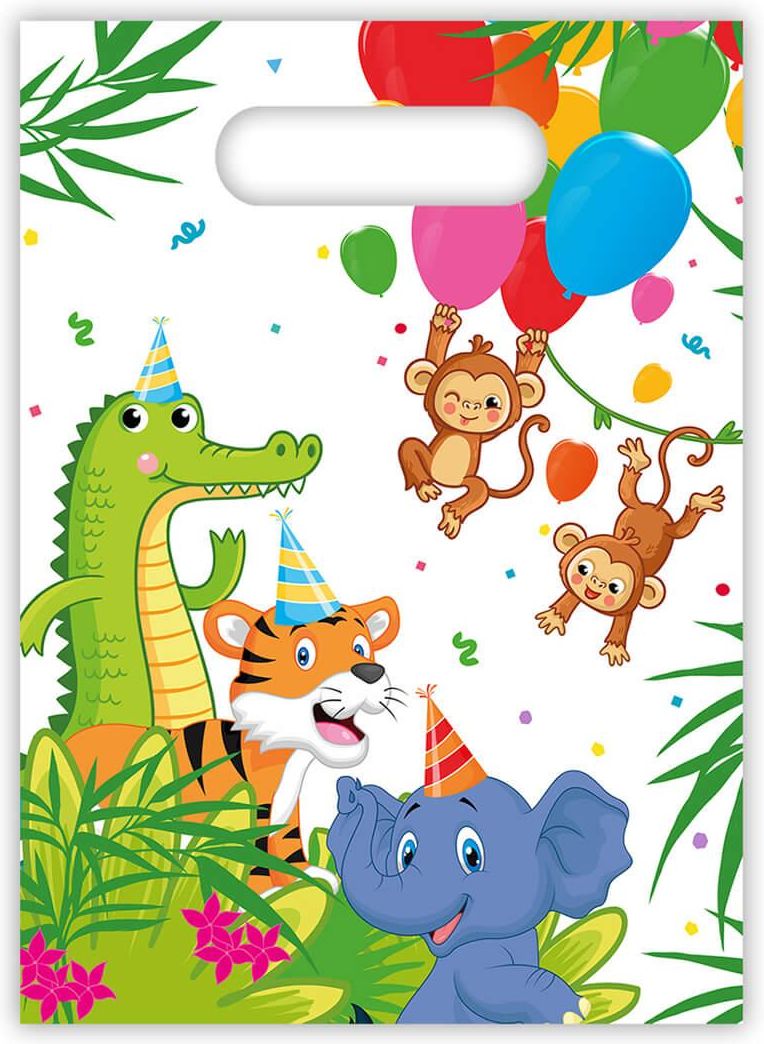 6 Safari-Partytaschen Von Procos – Bunt & Praktisch Für Kindergeburtstage