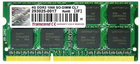 Transcend DDR3 4GB 204Pin SODIMM (TS4GAP1066S)