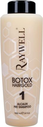 Raywell Professional Botox Hair Gold Alcalin No.1 Szampon Zasadowy 300 ml