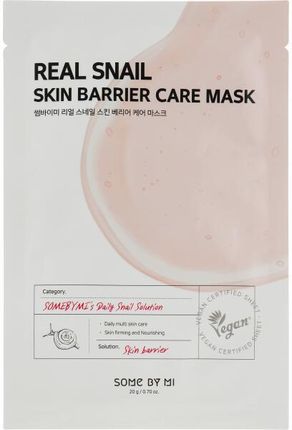 Some By Mi Maseczka Do Twarzy Ze Śluzem Ślimaka Real Snail Skin Barrier Care Mask 20 G