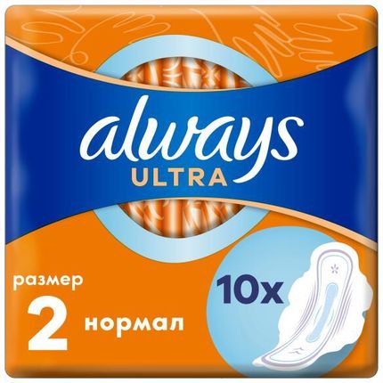 Always Podpaski Rozmiar 2 10 Szt. Ultra Normal 10 Szt.