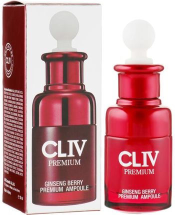 Cliv Energetyzujące Serum Liftingujące Z Ekstraktem Z Żeń Szenia Ginseng Berry Premium Ampoule 30 ml