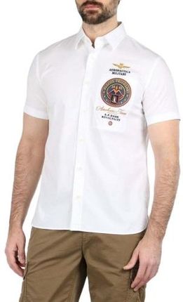 Aeronautica Militare Koszula z krótkim rękawem 181CA1060CT2238, Rozmiar: M biała