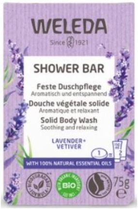 Weleda Relaksujące Mydło Lawenda I Wetyweria Shower Bar Solid Body Wash Lavander+Vetiver 75 G