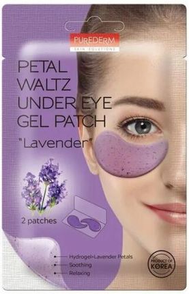 Purederm Hydrożelowe Płatki Pod Oczy Z Lawendą Petal Waltz Under Eye Gel Patch Lavender 2 Szt.