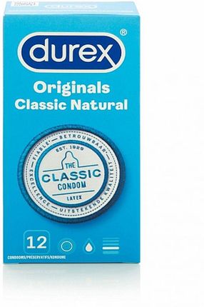 Durex Prezerwatywy Originals Classic Natural Condoms 12 Szt