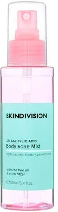 Skindivision Mgiełka Do Ciała Na Trądzik Z Kwasem Salicylowym 2% 2% Salicylic Acid Body Acne Mist 100 ml