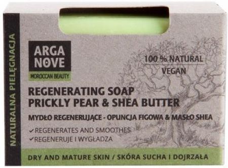 Arganove Naturalne Mydło Regenerujące Z Opuncją Figową I Masłem Shea Prickly Pear & Shea Butter Regenerating Soap 100 G
