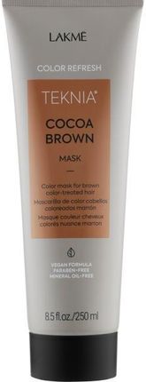 Lakme Maska Odświeżająca Brązowy Kolor Włosów - Teknia Color Refresh Cocoa Brown Mask 250 Ml