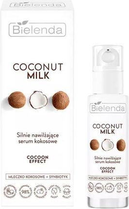 Bielenda Silnie Nawilżające Serum Kokosowe Coconut Milk Strongly Moisturizing Coconut Serum 30 ml