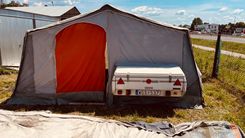 Abi Campingowa namiot rozkladana przyczepa cam...