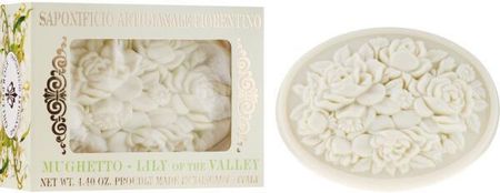 Saponificio Artigianale Fiorentino Roślinne Mydło W Kostce Konwalia Botticelli Lily Of The Valley Soap 125 G