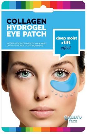 Beauty Face Wygładzające Kolagenowe Płatki Pod Oczy Z Algami Morskimi Collagen Hydrogel Eye Mask 8 G