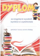 Zdjęcie Panon Dyplom Za Osiągnięcie Wysokich Wyników W Czytelnictwie A4 - Skępe
