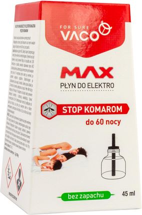 Vaco Wkład Do Elektro Max Płyn Na Komary 60 Nocy 45ml